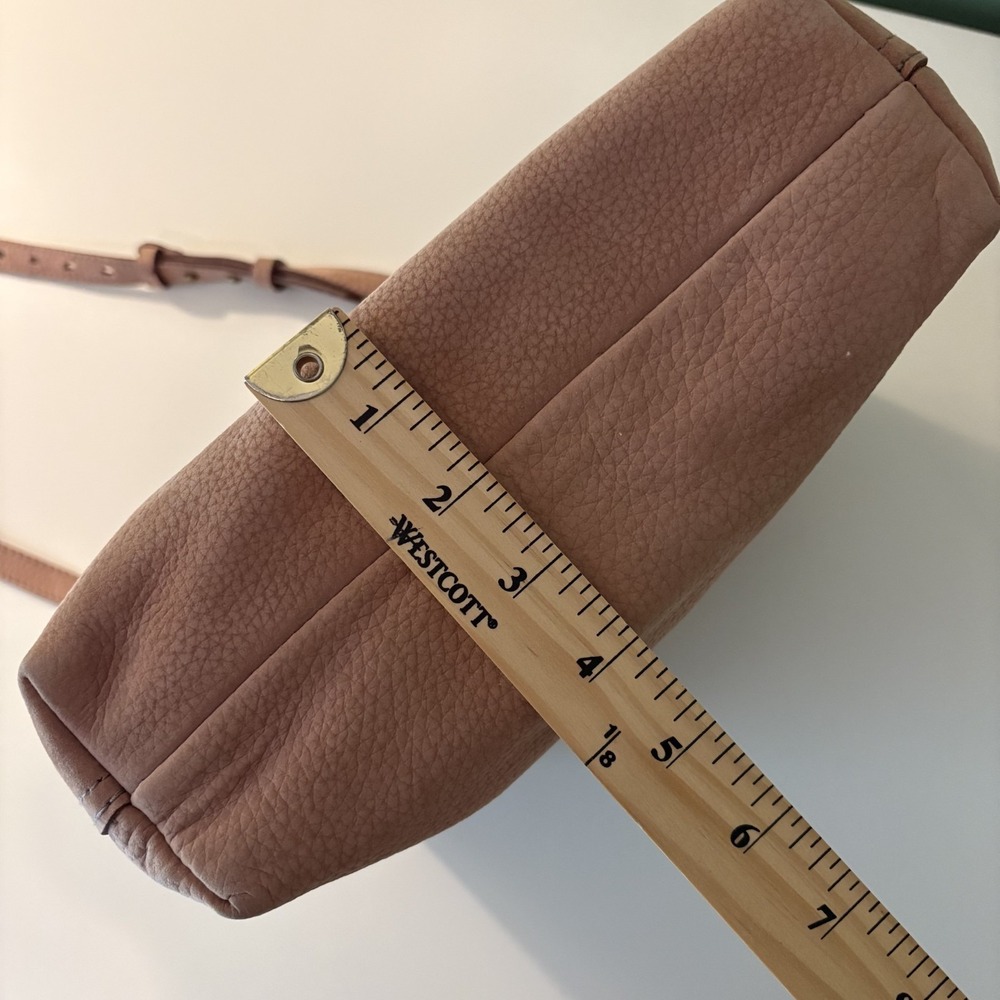 Madewell The Zip-Top Transport Crossbody Bag Nubuck Leather Everyday Purse Brown - Picture 16 of 16